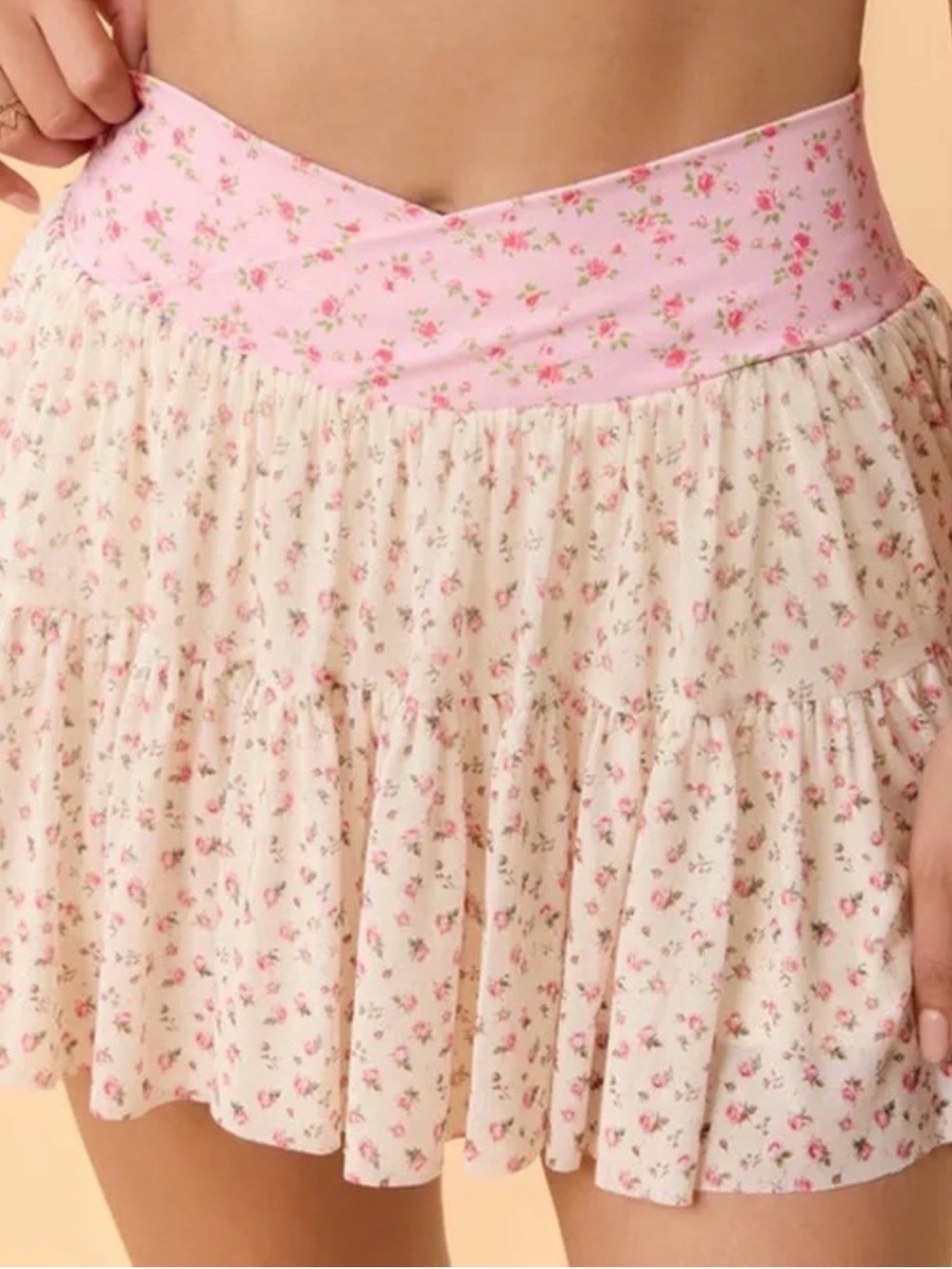 Blogilates x Target | Women’s Ballerina Skort Pink Floral | Size M
